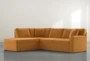 Aspen Orange 2 Piece Sectional with Left Arm Facing Chaise - Signature