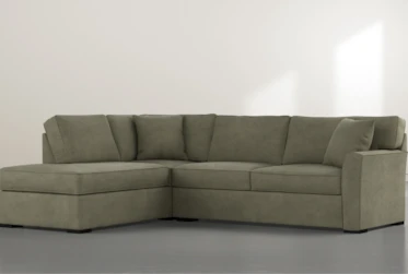 Aspen Olive 2 Piece Sectional with Left Arm Facing Chaise