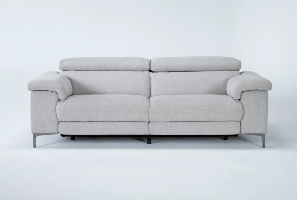 Talin Linen 85 Power Reclining Sofa, Modern Recliner Sofa Fabric