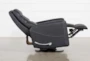 Hercules Black Swivel Glider Rocker Recliner with Adjustable Headrest - Recline
