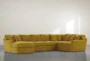 Prestige Down Yellow 3 Piece Sectional With Left Arm Facing Chaise - Signature