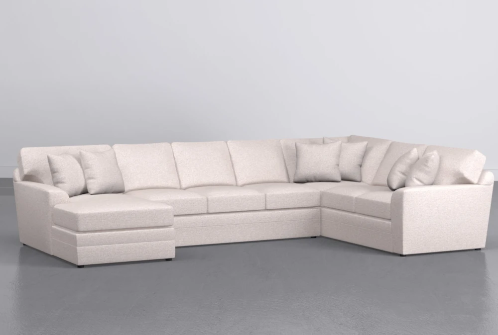 Prestige Down Pebble Boucle 3 Piece 159" Sectional With Left Arm Facing Chaise