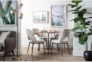 Vine Drop Leaf 3 Piece Dining Table With Zuma Grey Chairs ...