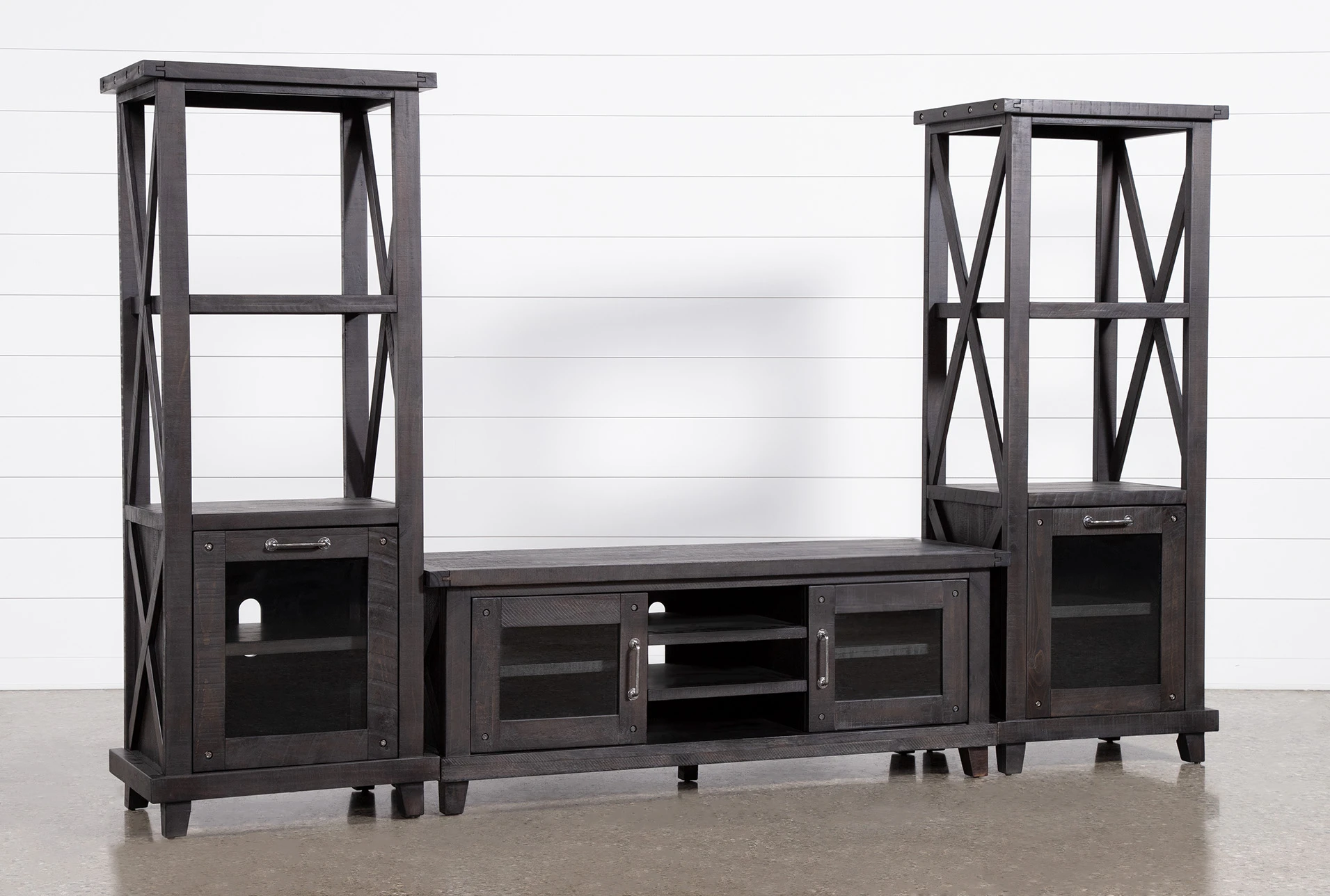 Jaxon 3 Piece Entertainment Center With 65 Inch Tv Stand Living