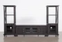 Jaxon 3 Piece Entertainment Center With 76" TV Stand With Glass Doors - Signature