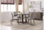 Lakeland 48" Round Kitchen Dining With Side Chair Set For 4 - Room