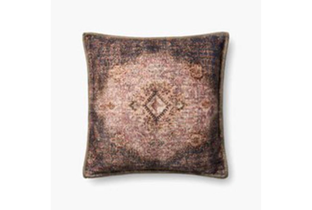 Accent Pillow-Beige/Multi Medallion Tapestry 20X20