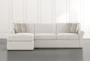 Elm II Foam Modular 2 Piece 107" Sectional With Left Arm Facing Chaise - Front