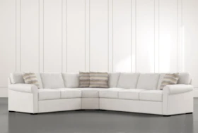 Elm II Foam 3 Piece 127" Sectional With Right Arm Facing Sofa