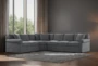 Elm II Dark Grey 3 Piece 127" Sectional with Left Arm Facing Loveseat - AI Room