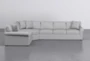 Elm II Foam Oyster 3 Piece 127" Sectional With Right Arm Facing Sofa - Side