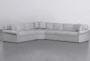 Elm II Foam Oyster 3 Piece 127" Sectional With Right Arm Facing Sofa - Signature