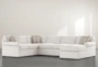 Elm II Foam Modular 3 Piece 136" Sectional With Right Arm Facing Chaise - Signature