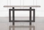 Weston 60" Concrete Top + Wood Base Entryway Console Table     - Front