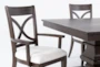 Sorensen 86-114" Extendable Pedestal Dining With Side Chair + Arm Chair Set For 6 - Detail
