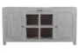 Antique White Lift Top Wine Cabinet  - Front