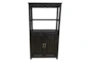 2 Door Dark Gray Bar Cabinet - Front