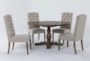 Caden 55" Round Dining With Biltmore Chair Set For 4 - Signature