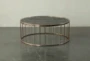 Dark Brown Coffee Table With Metal Details - Signature