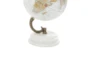 White Marble Metal Globe - Detail