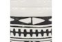 Black + White Tribal Jars Set Of 2 - Detail