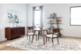 Kara Modern Mid-Century Walnut Brown Wood Back Dining Side Chair - Room
