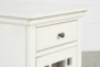 Belle White Chairside Table - Detail