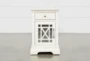 Belle White Chairside Table - Front