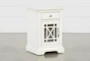 Belle White Chairside Table - Signature