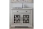 Belle White Accent Cabinet - Room