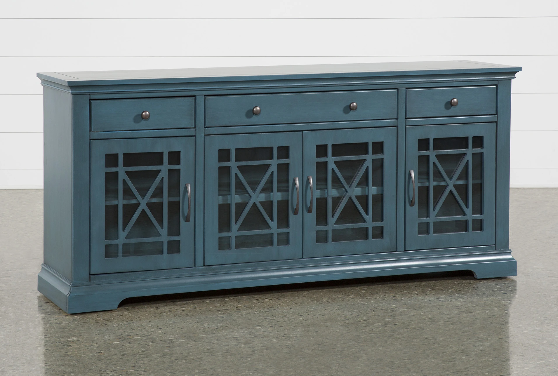 Belle Blue 70 Inch Tv Stand Living Spaces