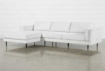 Aquarius II Light Grey 2 Piece 120" Sectional With Left Arm Facing Chaise