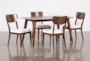 Kara 5 Piece Rectangle Dining Set With Wood Back Chairs - Signature