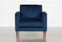 Fairfax Denim Velvet Chair - Front