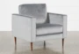 Fairfax Steel Grey Velvet Chair - Signature