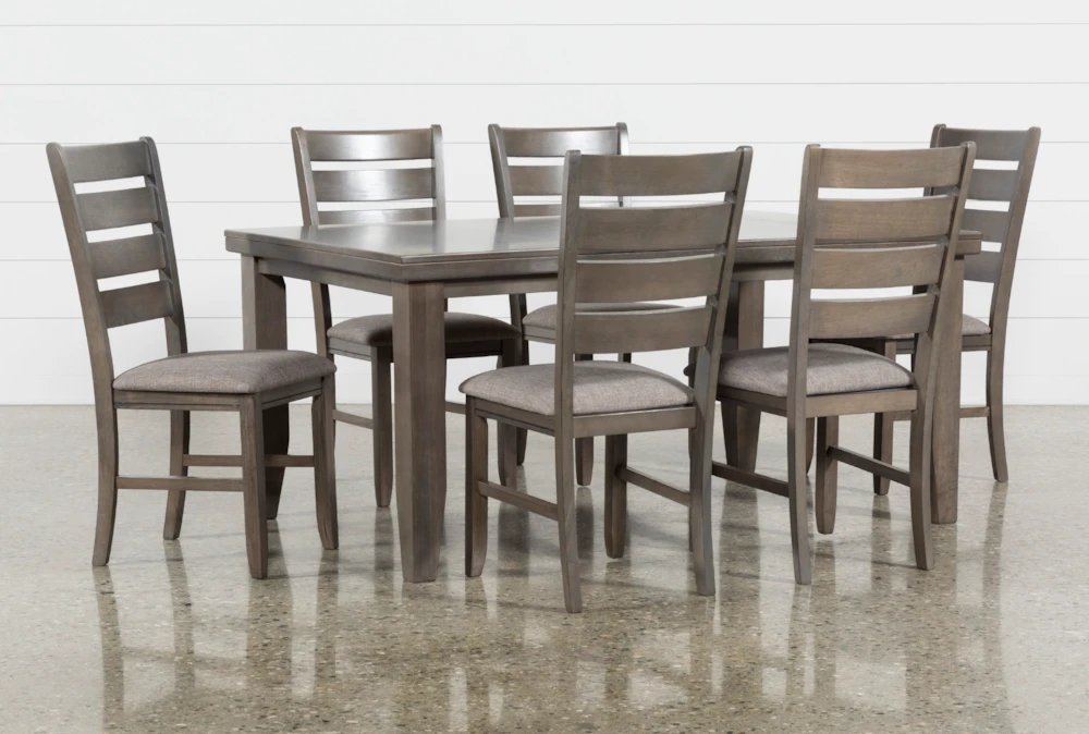 Ashford II 66" Dining With Side Chair Set For 6