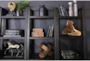 Pierce Espresso 3 Piece Office Set With Wall Desk, Mobilef Ile Cabinet + Bookcase - Room