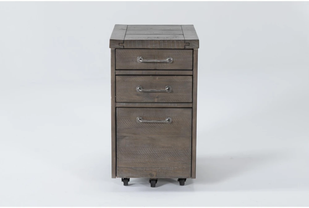 Jaxon Grey Mobile Filing Cabinet With 3 Drawers