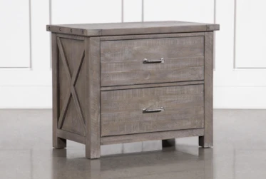 Jaxon Grey Lateral Filing Cabinet With 2 Drawers