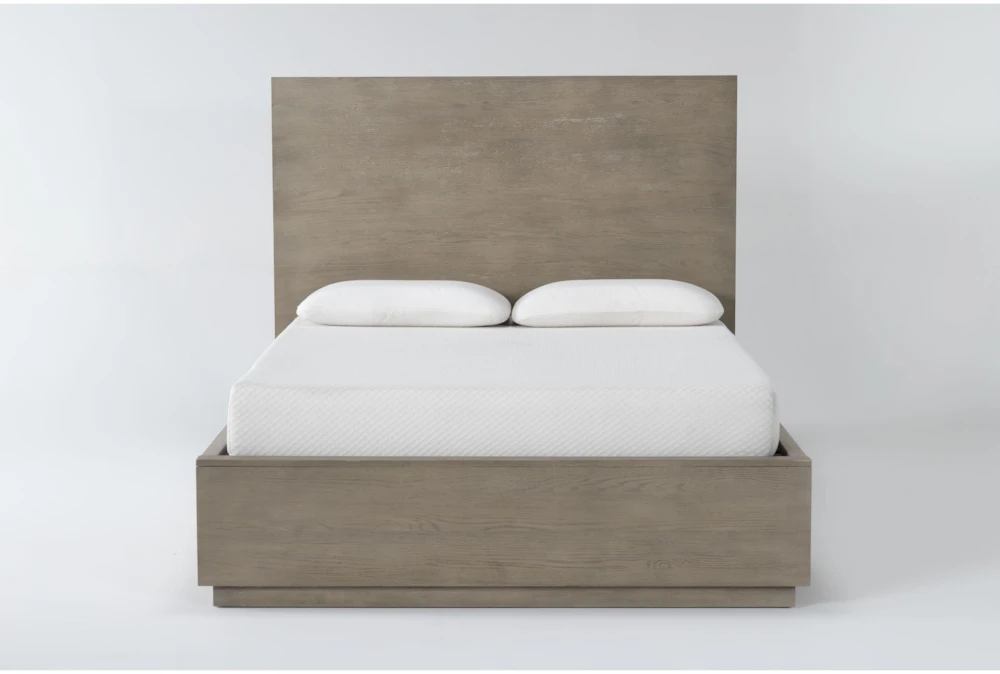 Pierce Natural King Wood Panel Bed With Storage
