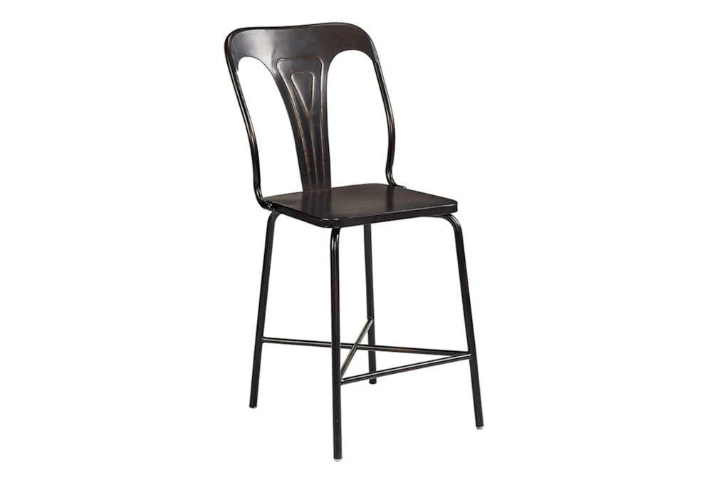 Magnolia Home Gaven Metal Stamped 42" Counterstool By Joanna Gaines