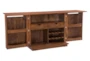 Modern Walnut Contract Grade Bar Cabinet - Detail