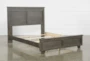 Marco Charcoal California King Wood Panel Bed - Slats