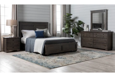 Marco Charcoal California King Panel Bed