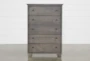 Marco Charcoal 5-Drawer Chest - Front