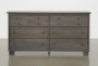 Marco Charcoal 6-Drawer Dresser - Front