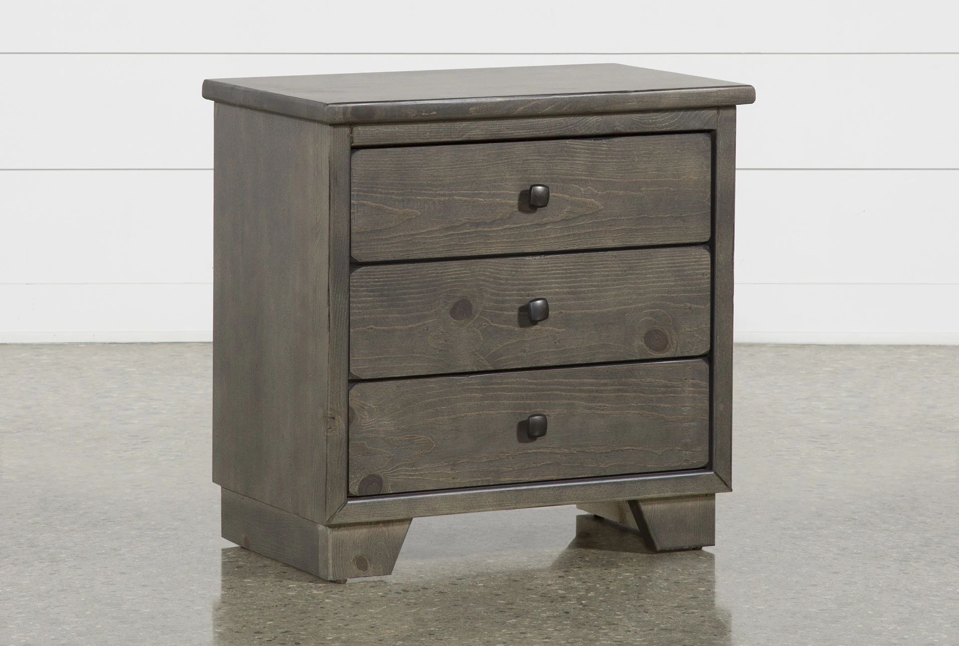 Marco Charcoal Nightstand Living Spaces