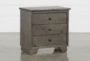Marco Charcoal 25" 3-Drawer Nightstand - Signature