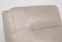 Greer Stone Leather Power Recliner With Power Headrest - Detail