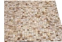 96X120 Rug-Small Sqaure Metallic Hide Ivory/Gold - Material